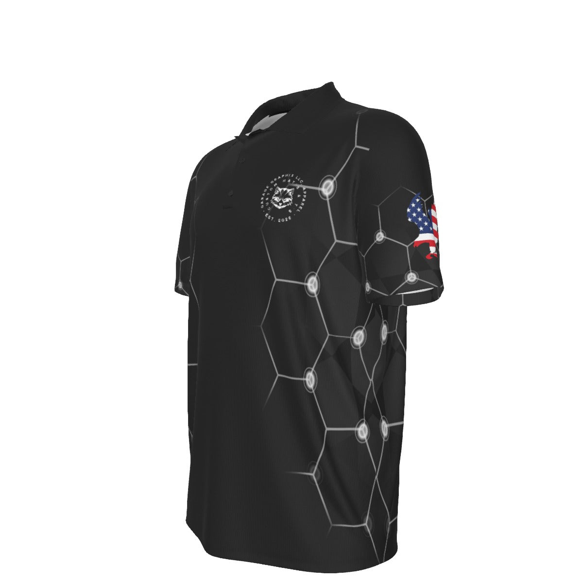 On Point (Hexagon) - Men's Polo Collar Jersey