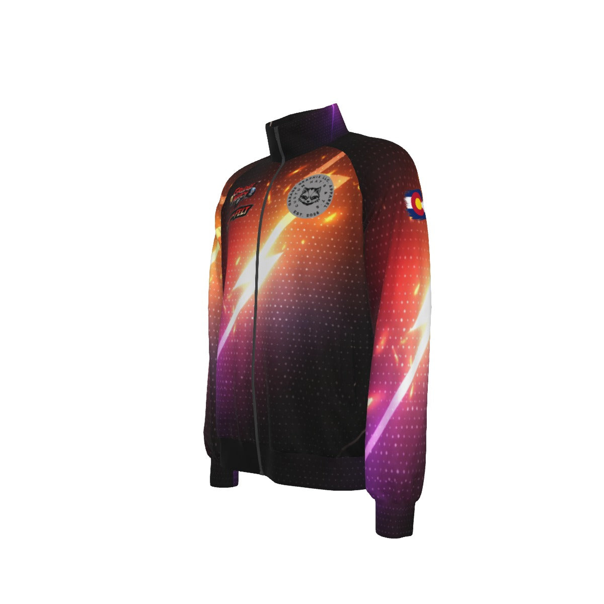 Grudge Match (DS Designs) - Men's Raglan-Sleeve Stand Collar Jacket