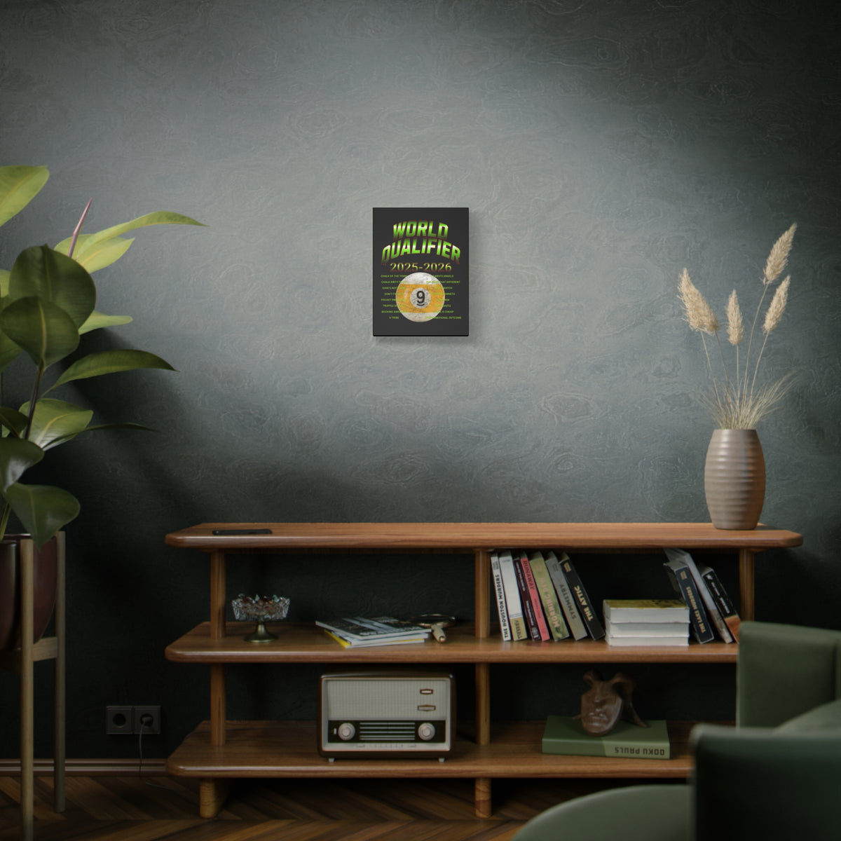 World Qualifier 9-Ball (2025–2026) Canvas Art — 9-Ball Billiards Poster