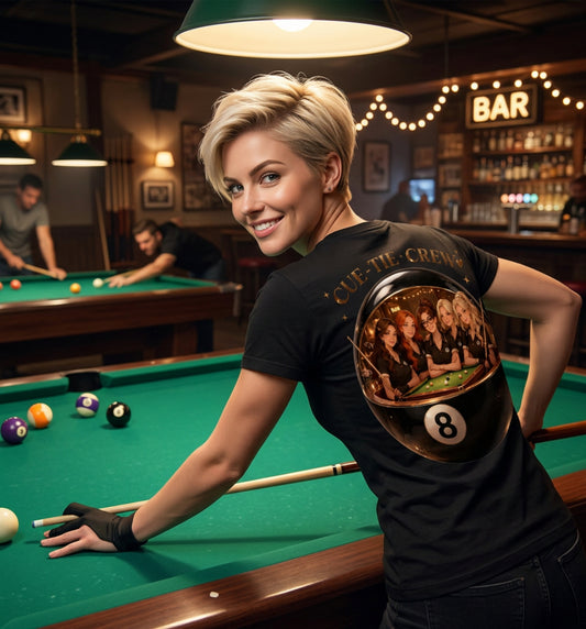 CUE-TIE CREW - 8-Ball T-Shirt