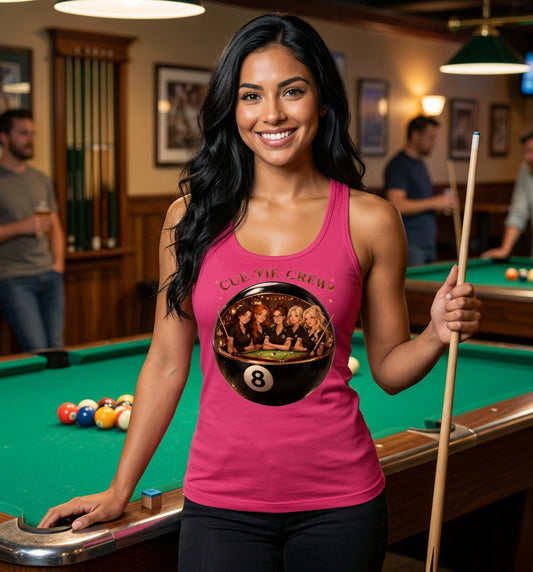 CUE-TIE CREW - Women's Ideal Racerback Tank