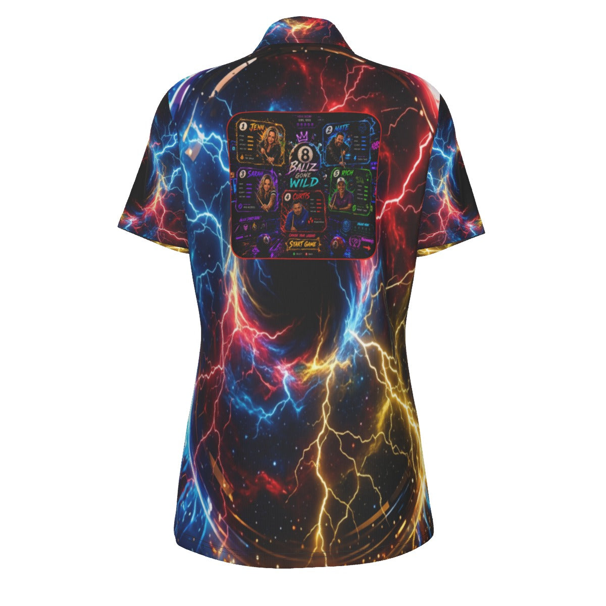 Sarah - Ballz Gone Wild! Women's Polo Collar Jersey