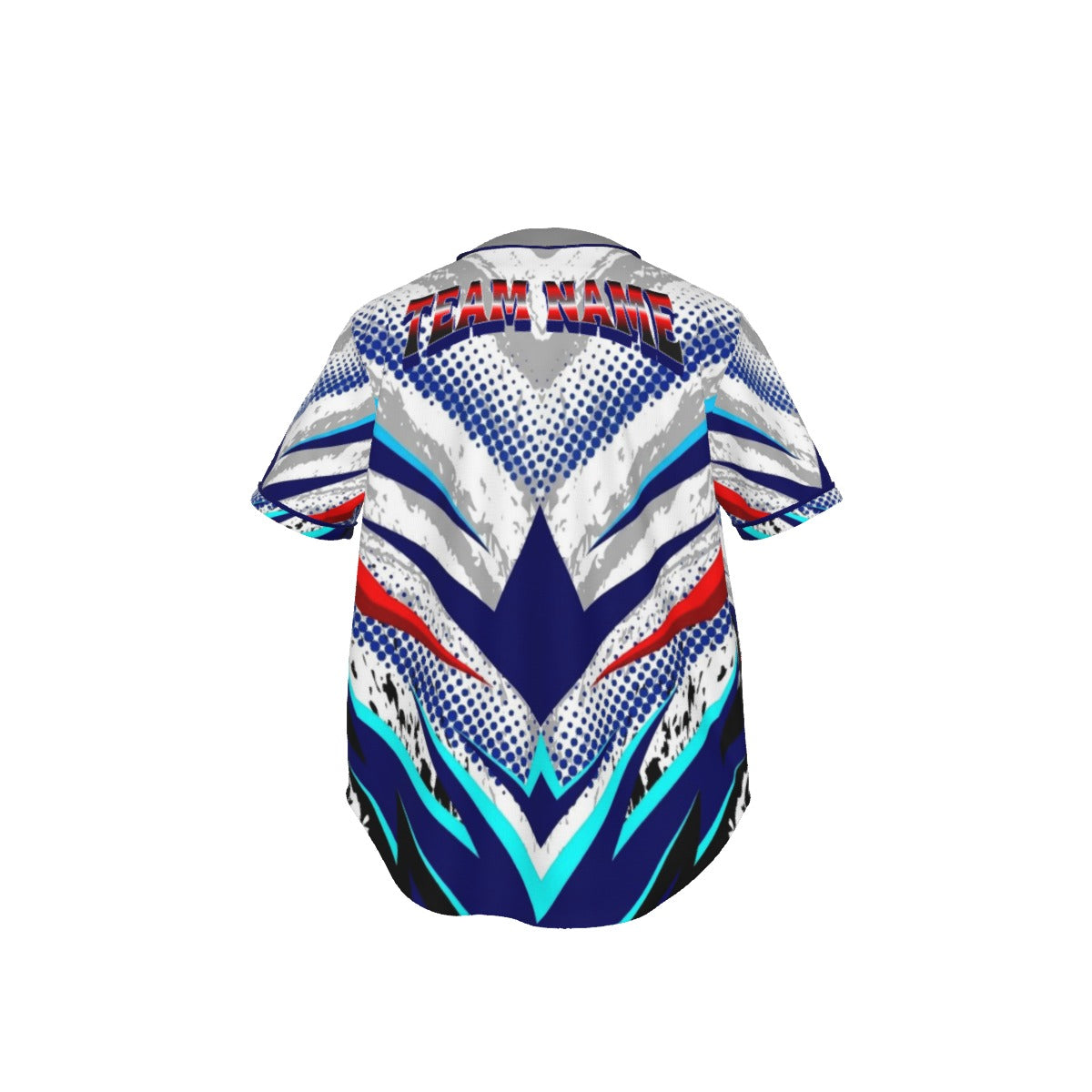 Baseball Jersey (Customizable) - Men's Short Sleeve Baseball Jersey with Pinstripes