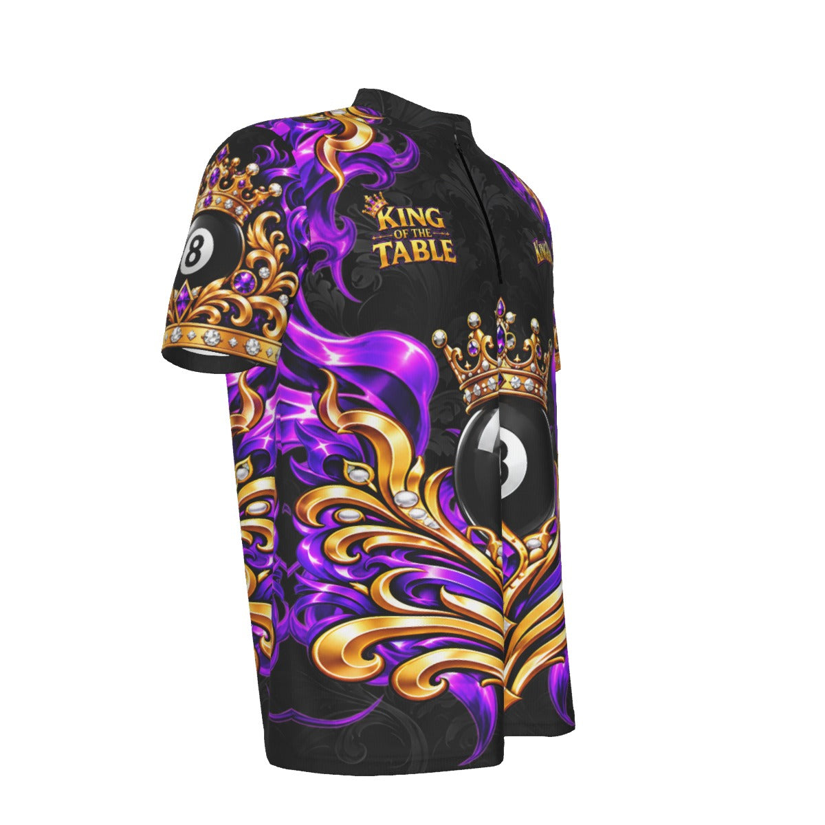 King David (Purple) - Men's Quarter Zip with "Blade" Collar