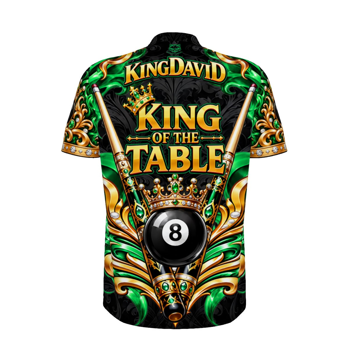 King David (Green) - Men's Quarter Zip with "Blade" Collar