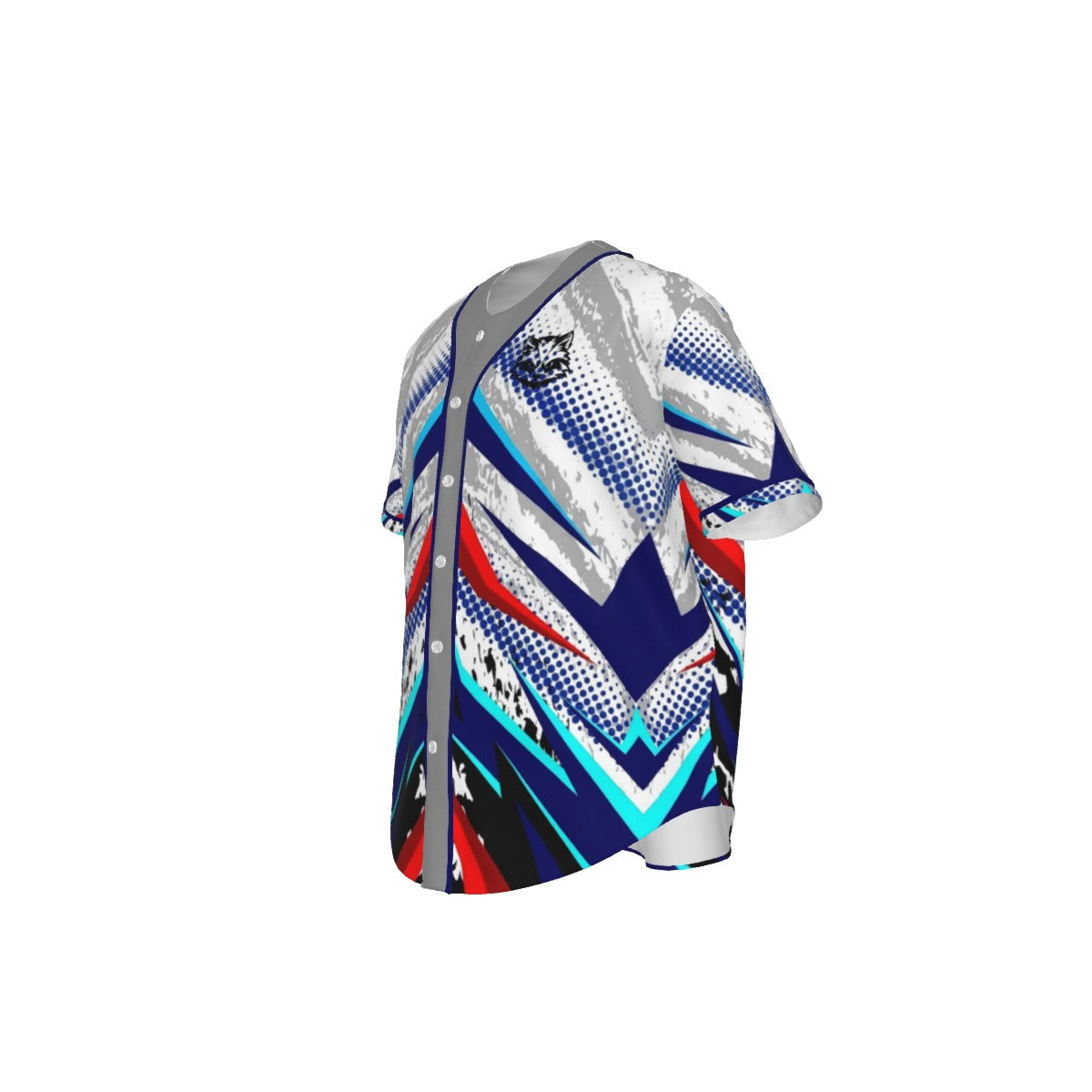 Baseball Jersey (Customizable) - Men's Short Sleeve Baseball Jersey with Pinstripes