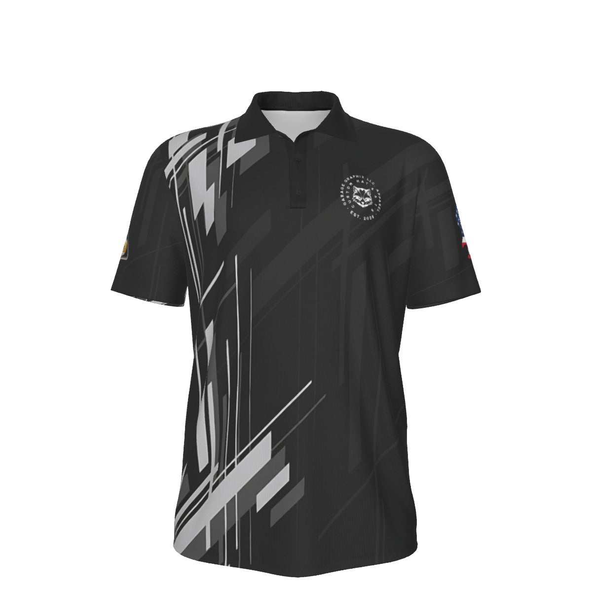 On Point (Geometric) - Men's Polo Collar Jersey