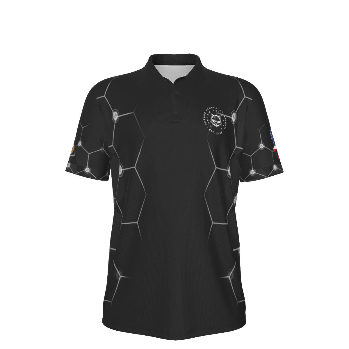 On Point (Hexagon) - Men's Polo Collar Jersey