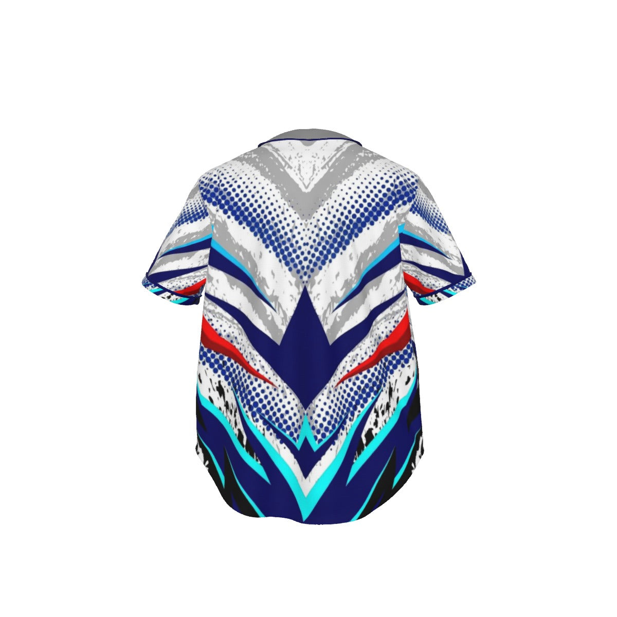 Men's Short Sleeve Baseball Jersey with Pinstripes