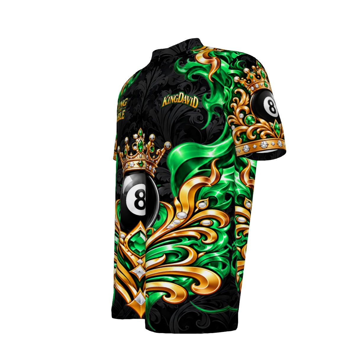 King David (Green) - Men's Quarter Zip with "Blade" Collar