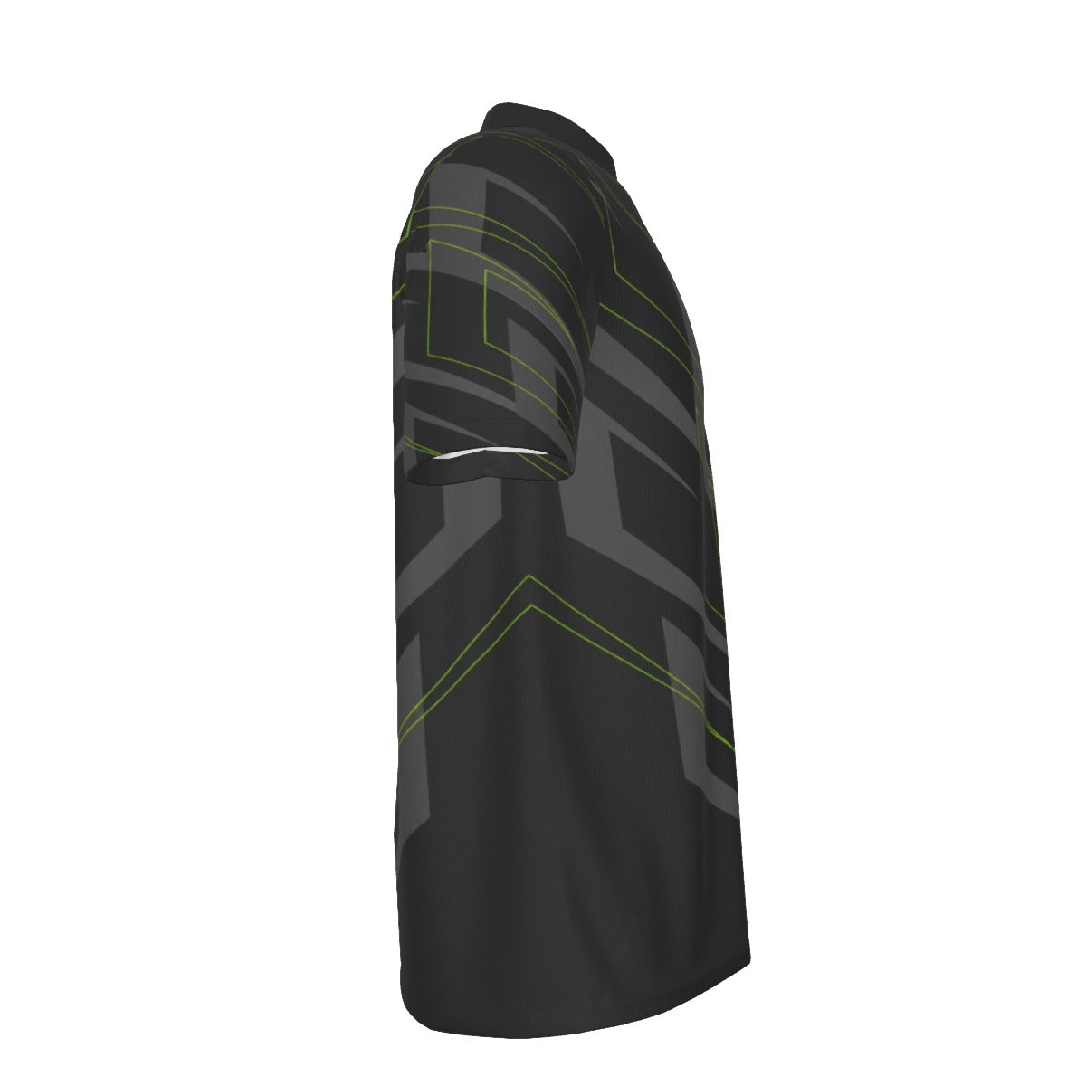 G.G. (Lime on Black) - Men's Billiard Cloth with Black Zipper