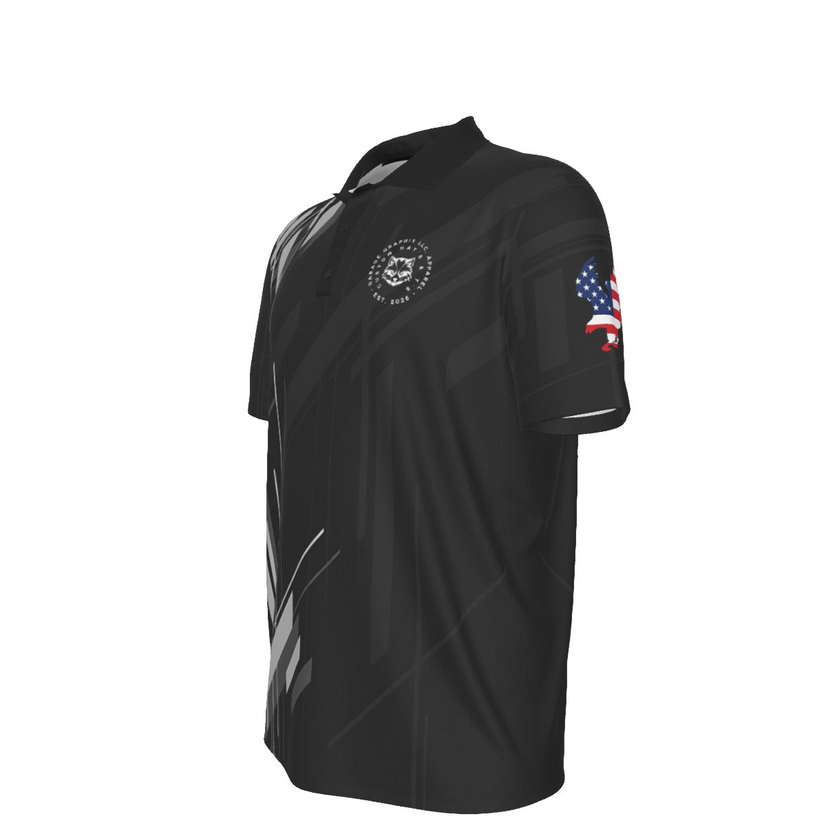 On Point (Geometric) - Men's Polo Collar Jersey