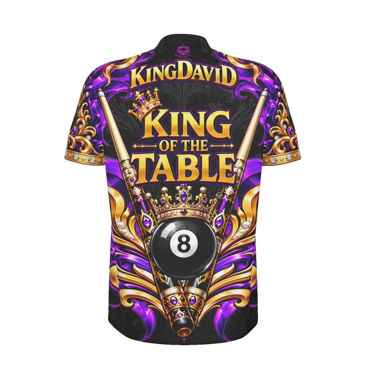 King David (Purple) - Men's Quarter Zip with "Blade" Collar