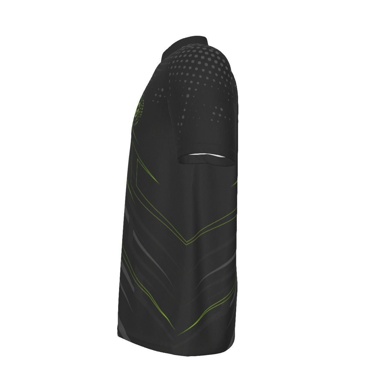 G.G. (Lime on Black) - Men's Billiard Cloth with Black Zipper