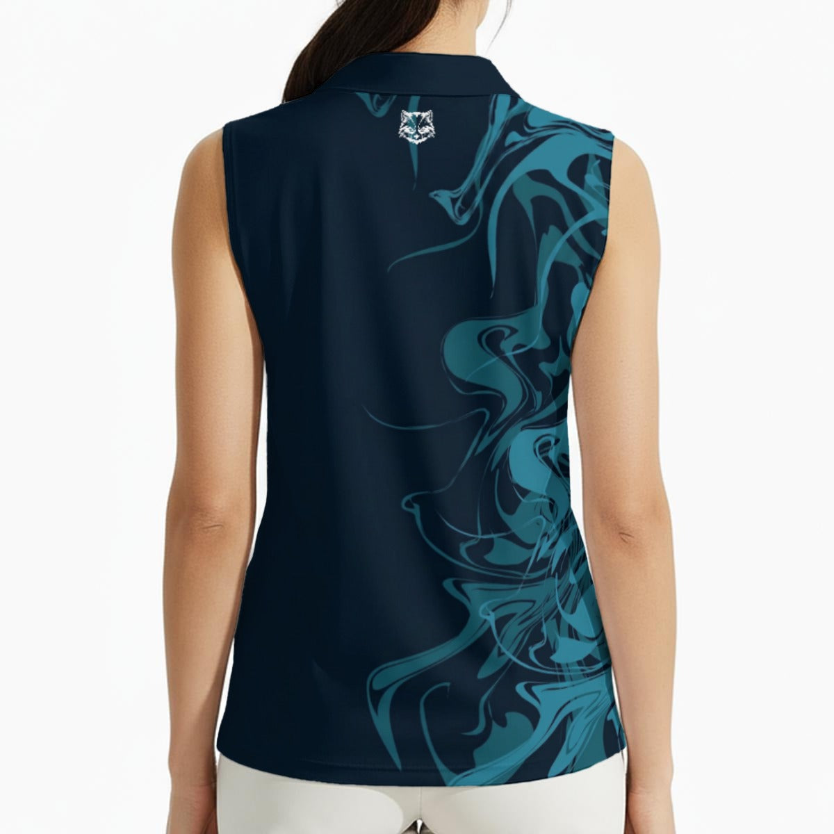 Women's High-Elastic Sleeveless Polo Shirt