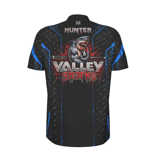 HUNTER - Men's Polo with Blade Collar and Quarter Zipper