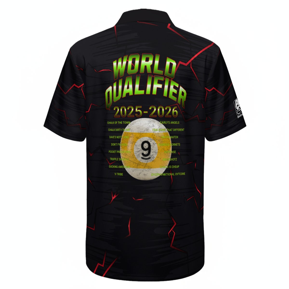 WQ 9-Ball - Men's Polo Shirt with Half-Zip|210GSM