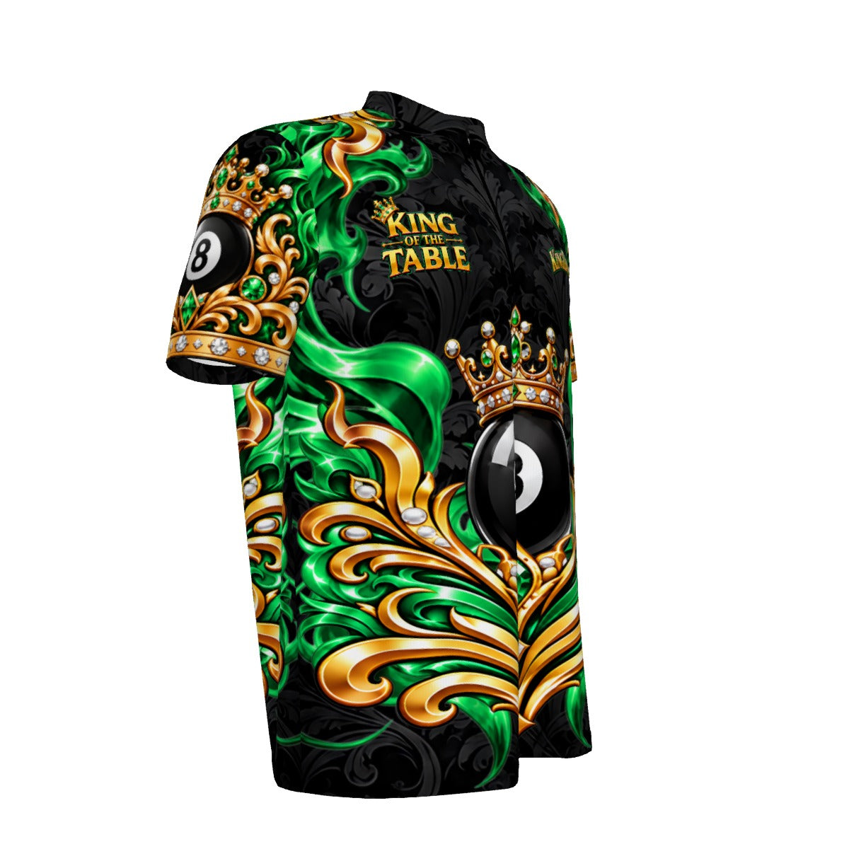 King David (Green) - Men's Quarter Zip with "Blade" Collar