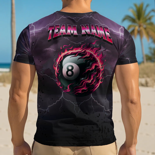 8-Ball Inferno - All-Over Print Men's V-Neck T-Shirt