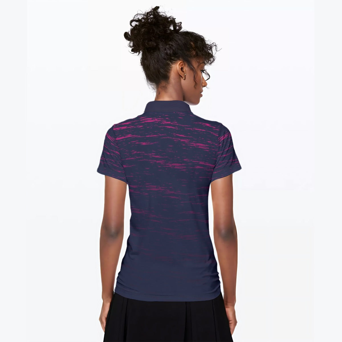 Women's Polo Collar Jersey (88% polyester and 12% spandex)