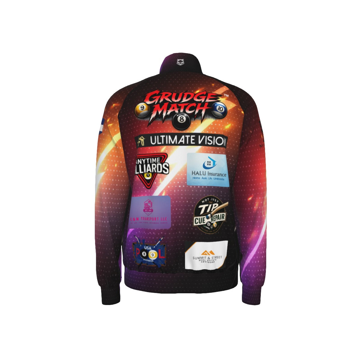 Grudge Match (DS Designs) - Men's Raglan-Sleeve Stand Collar Jacket
