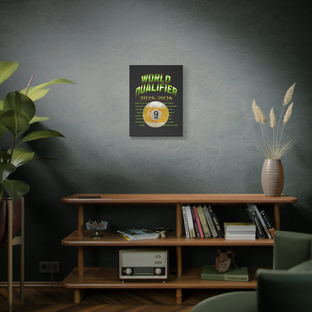 World Qualifier 9-Ball (2025–2026) Canvas Art — 9-Ball Billiards Poster
