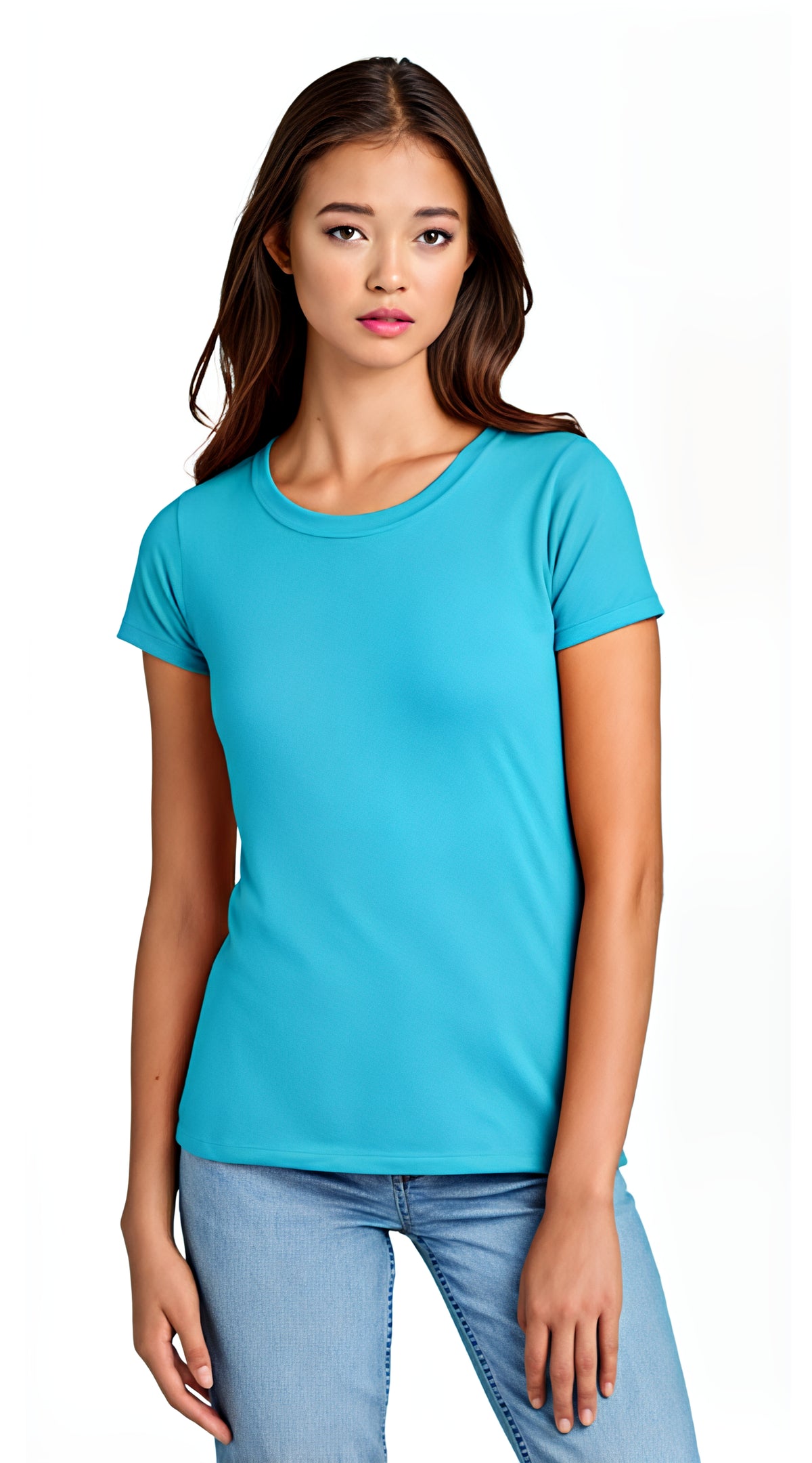 Koi Fish Print - Woman's Short Sleeve Crew Neck 'T-Shirt'